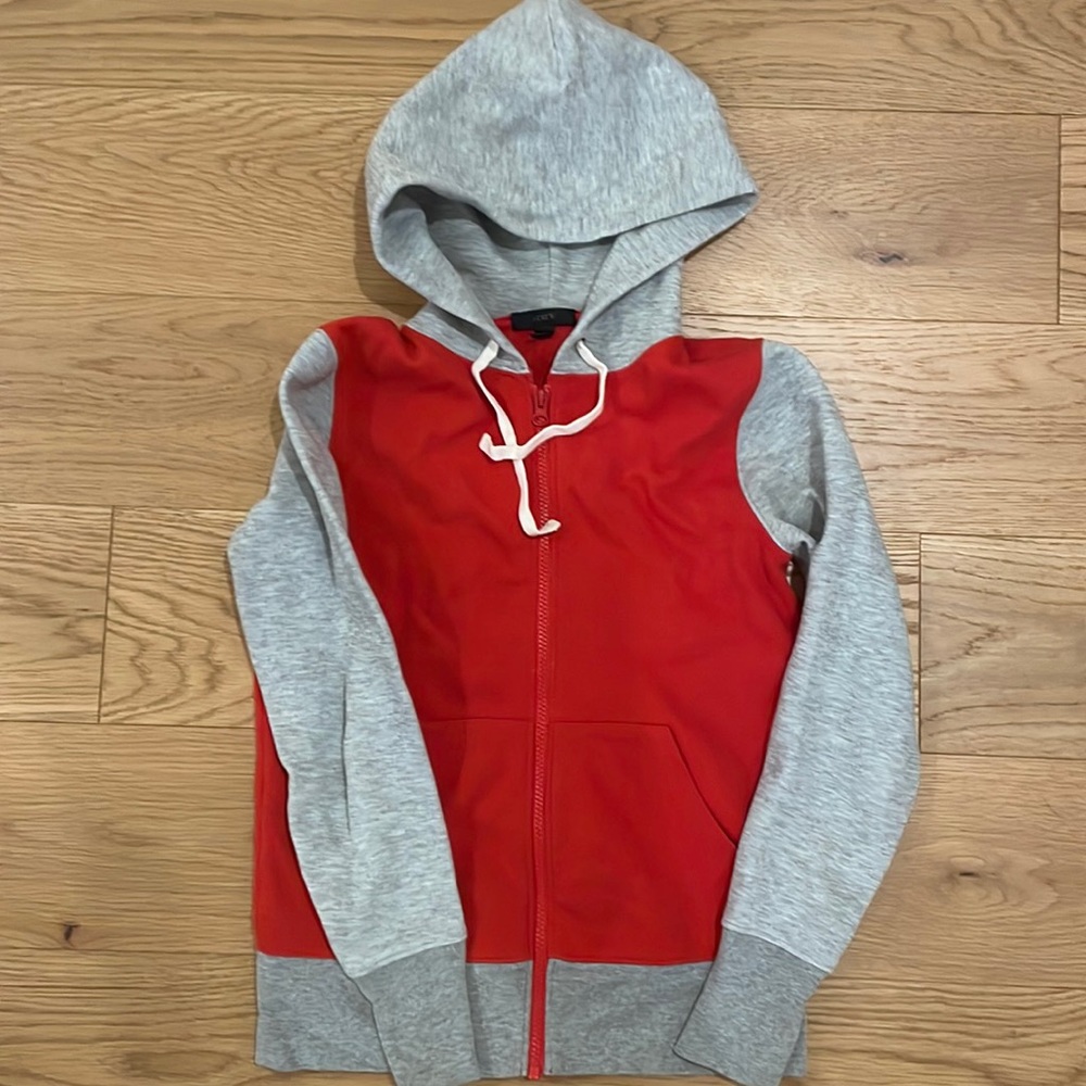 J Crew zipped sweatshirt